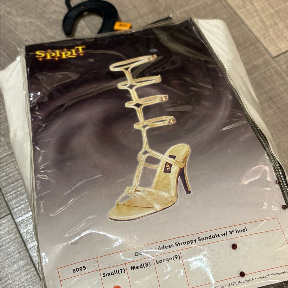 Halloween Gold goddess gladiator Heels
